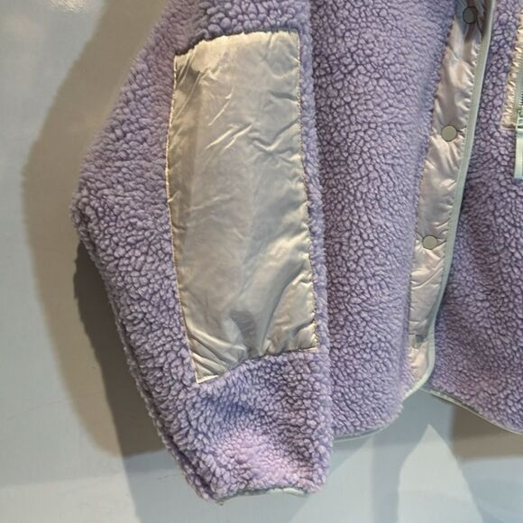 Fabletics Sherpa lavender and cream jacket SZ XXL-1X - Picture 6 of 11